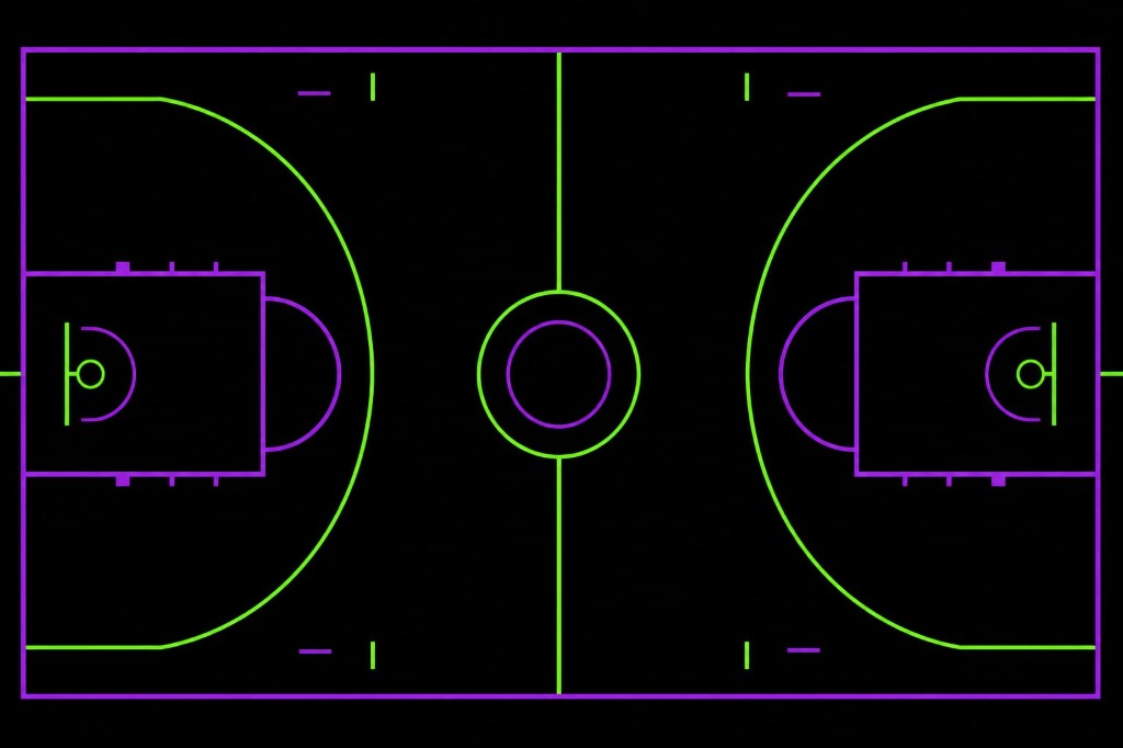 Basketball court diagram